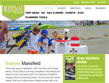 Tablet Screenshot of destinationmansfield.com
